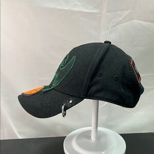 Diesel Black Cap with Green Embroidery and Orange Patch